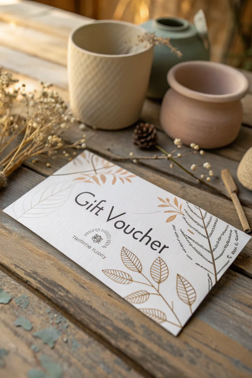Gift the joy of creativity with a personalized experience voucher, perfect for those who cherish simplicity and craftsmanship.