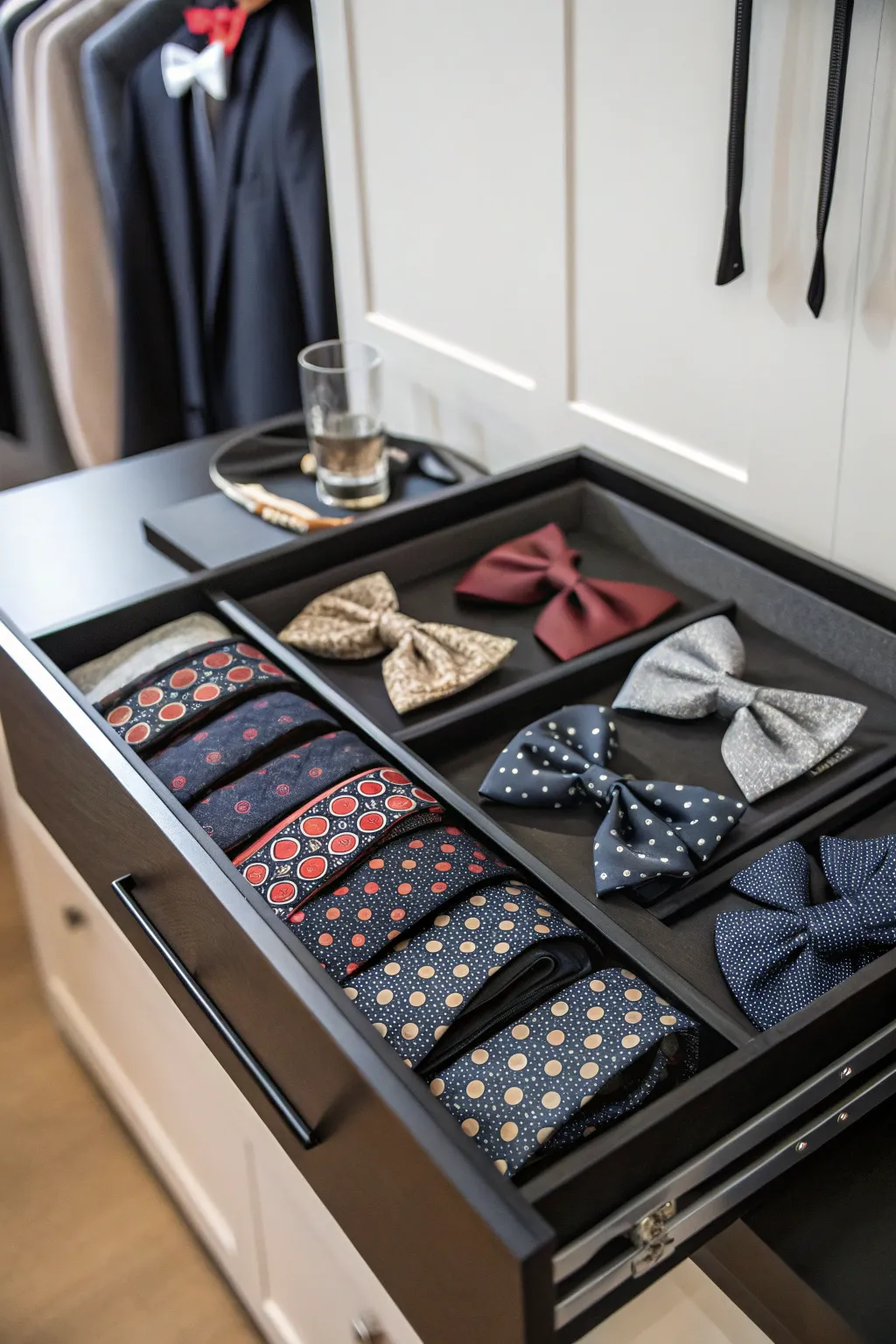 Add a touch of class with elegant ties and bowties