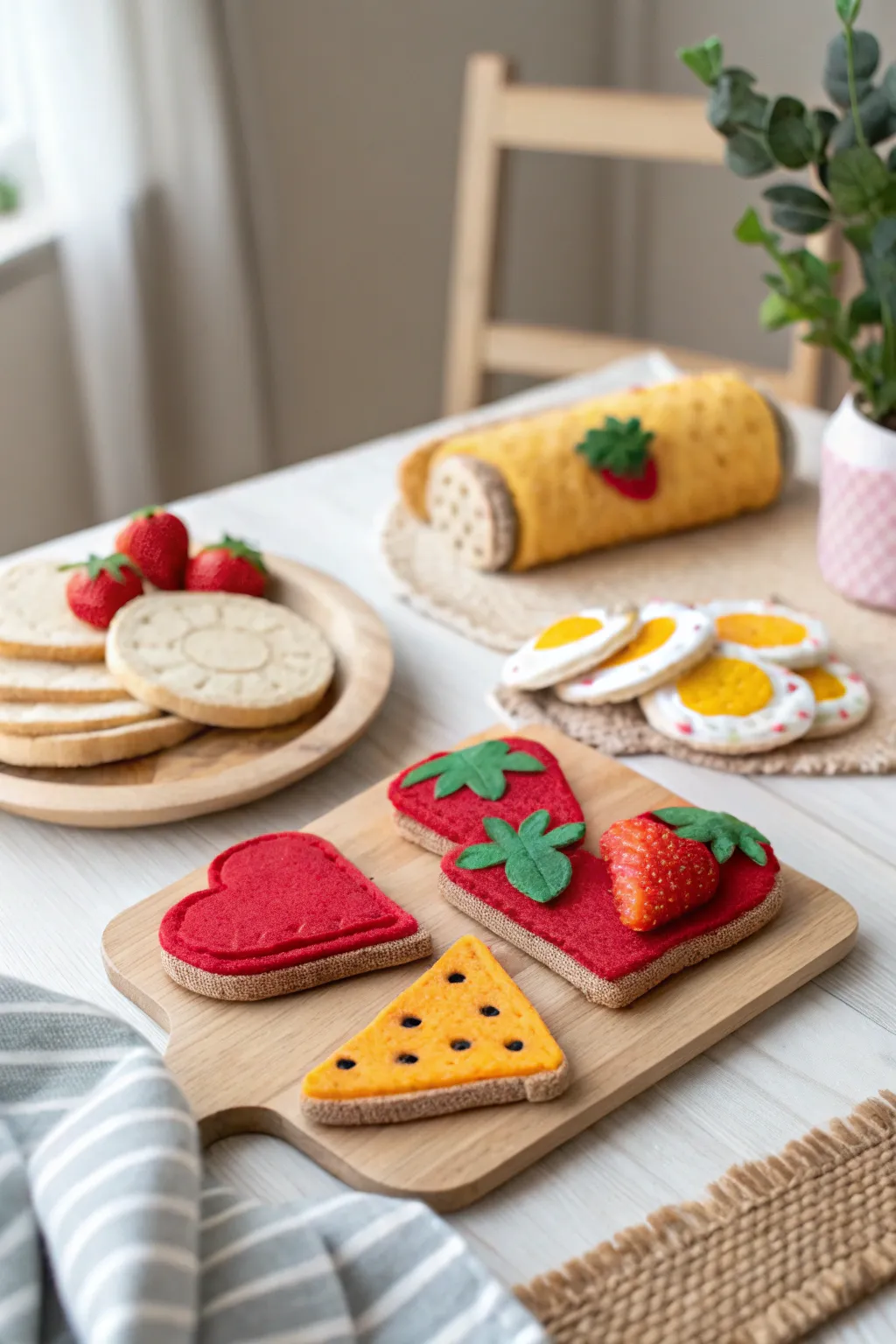 Imagination in stitches: Create lasting picnic memories with handcrafted felt food for endless pretend play adventures.