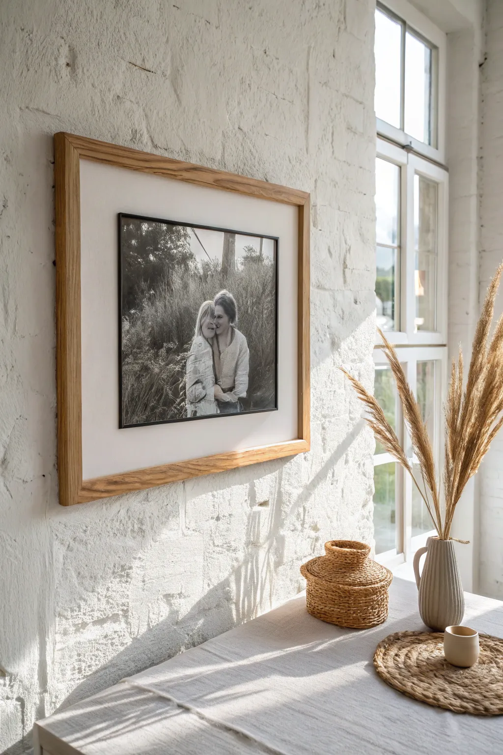 Elevate your space with a single striking frame that tells your story.