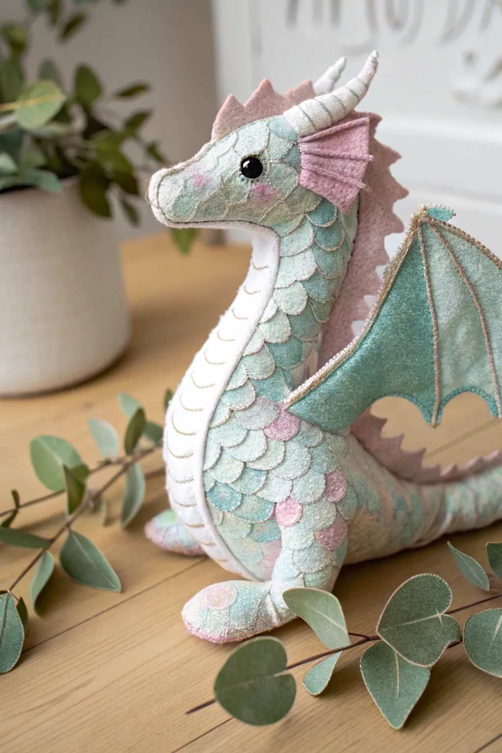 Embrace the magic with this enchanting dragon plushie, where craftsmanship meets imagination.