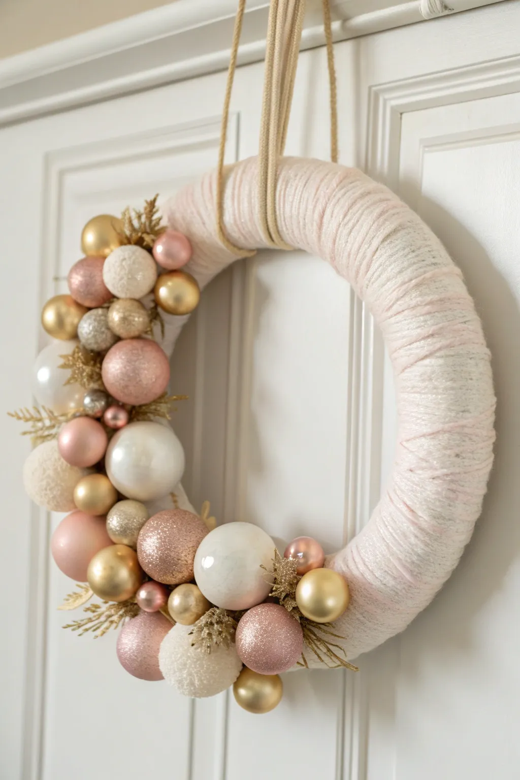 Transform a simple pool noodle into an elegant holiday wreath—your perfect blend of minimalist charm and boho flair!