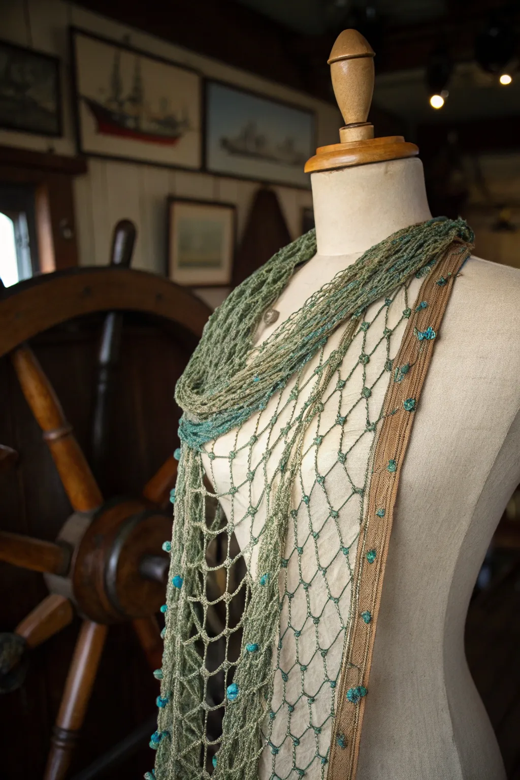 Elevate your Poseidon costume with a rugged nautical sash that speaks of high seas and salty winds.