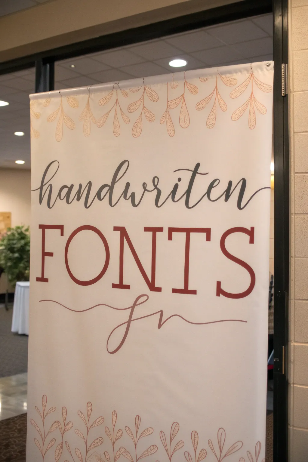 Handwritten fonts add a personal touch to this inviting poster design.