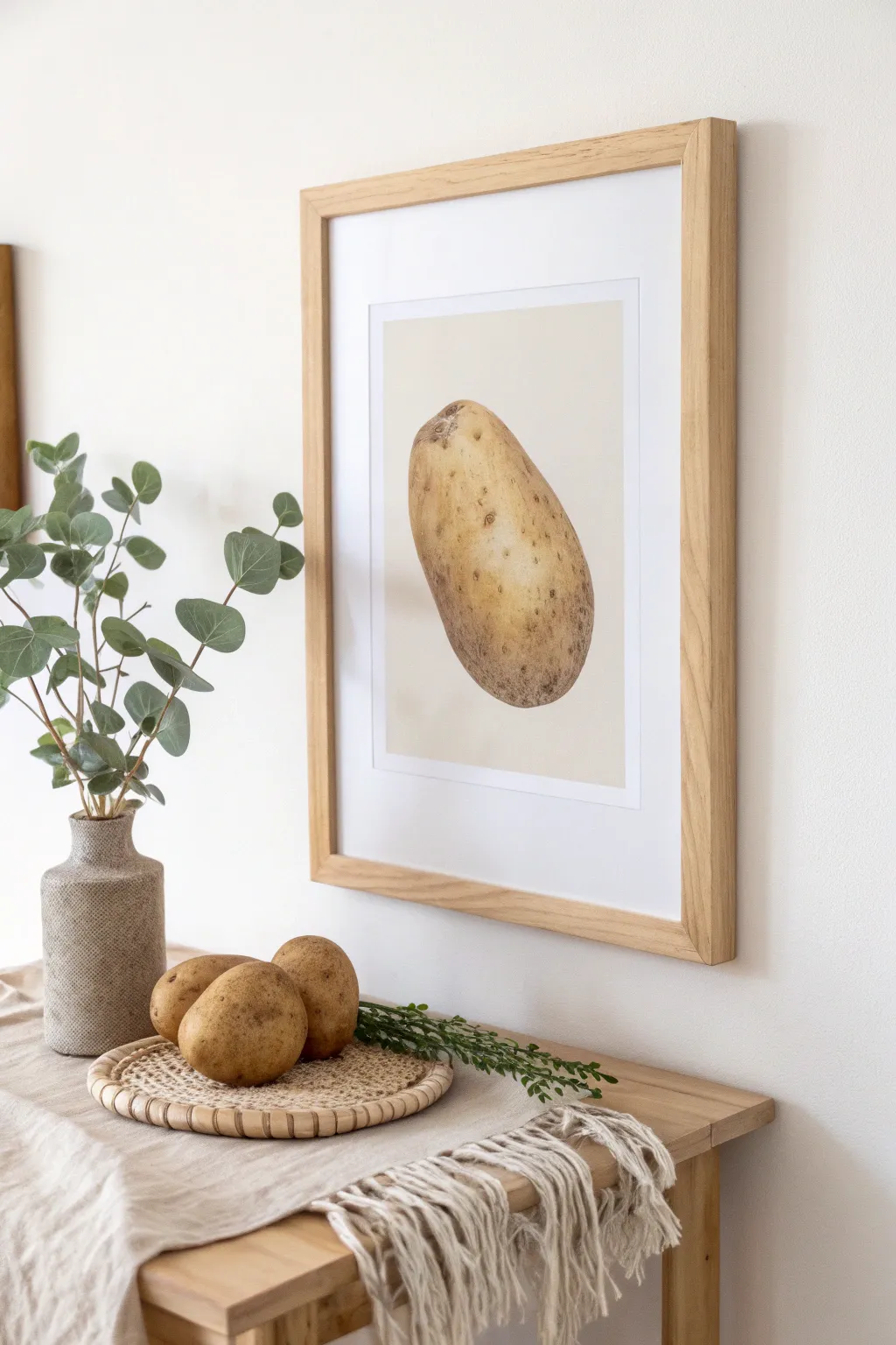 Elevate your space with the artful simplicity of potato prints—where nature meets design.