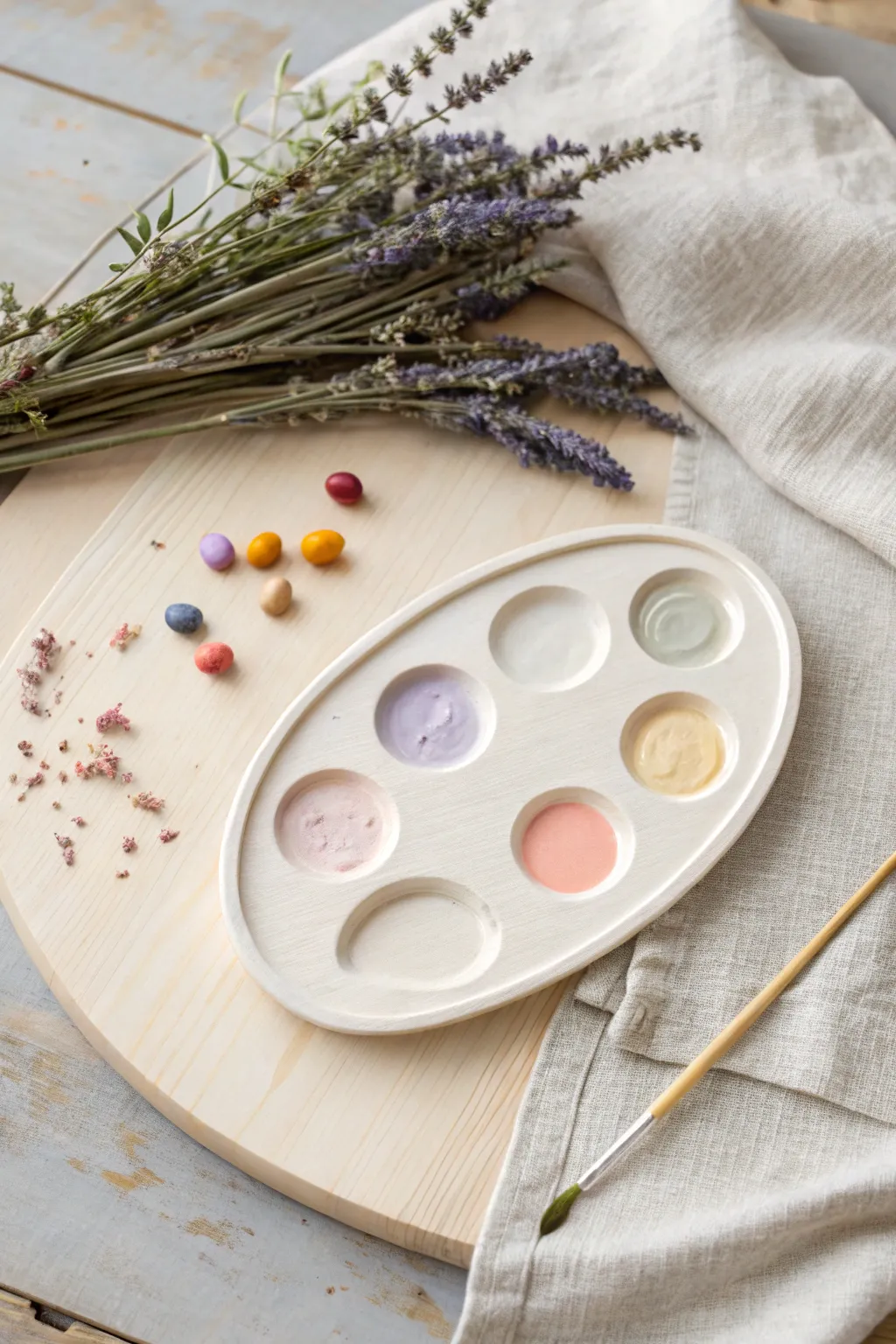 Craft your creativity with a handmade paint palette that inspires every stroke.