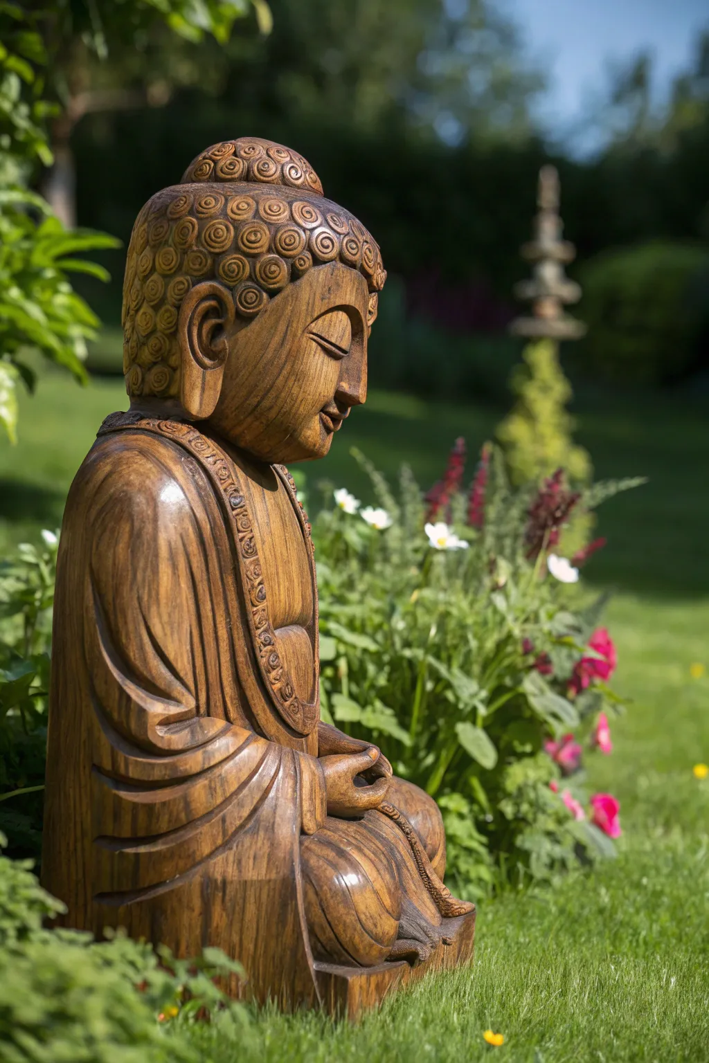 Enchant your garden with the magic of wooden art.