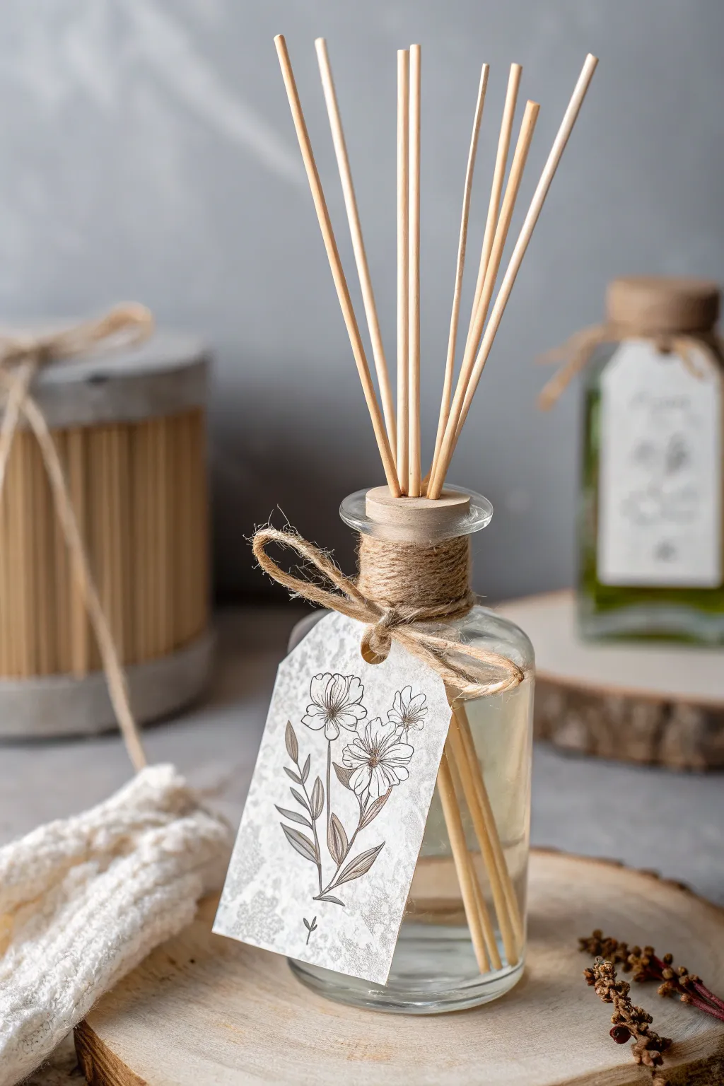 Elevate your gift-giving with artisanal diffuser packaging that speaks of elegance and simplicity.