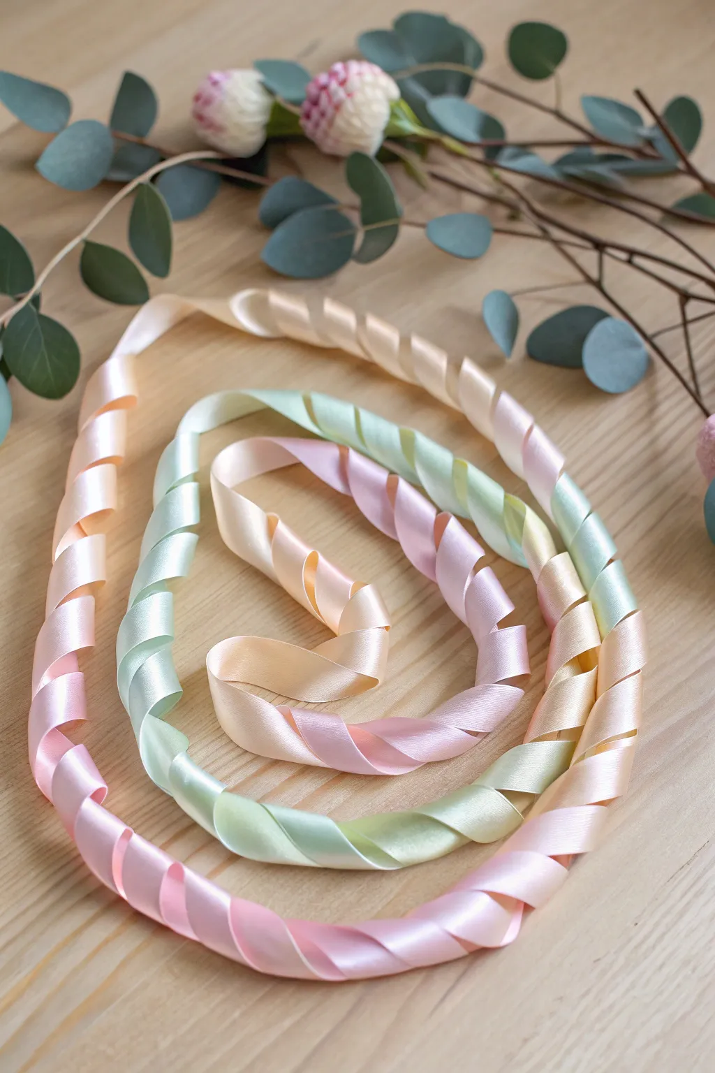 Elegance in simplicity: Discover the art of crafting the perfect spiral ribbon lei.