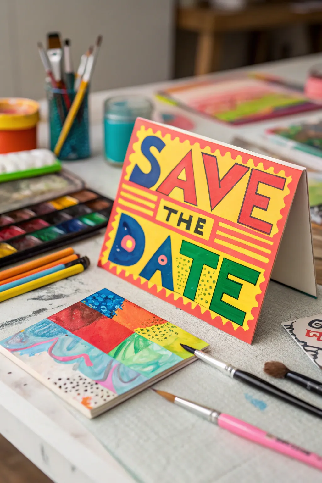 Vivid colors make your announcement stand out and capture attention.
