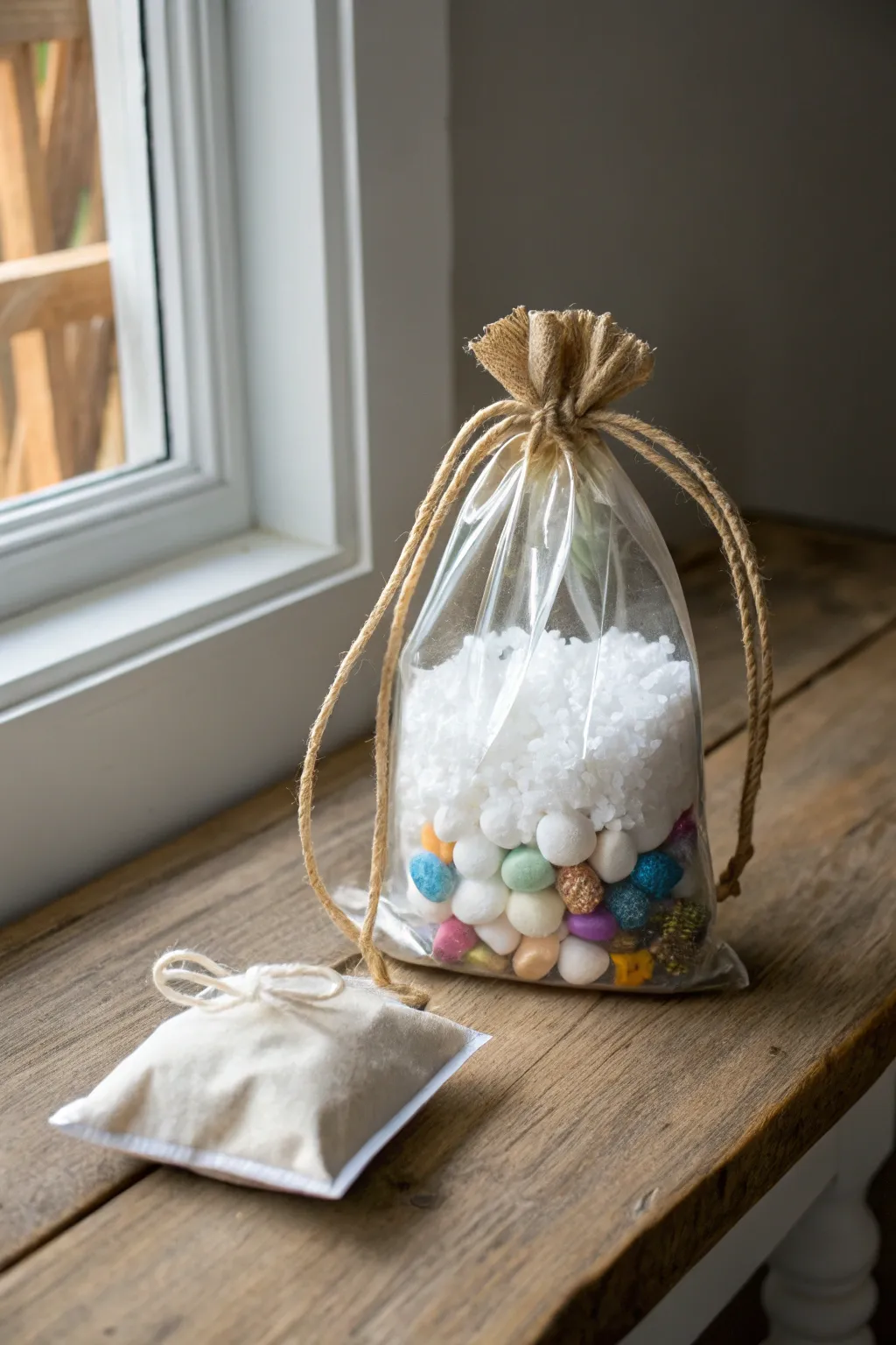 Discover a world of textures with this enchanting sensory bag — a tactile delight for curious little hands!