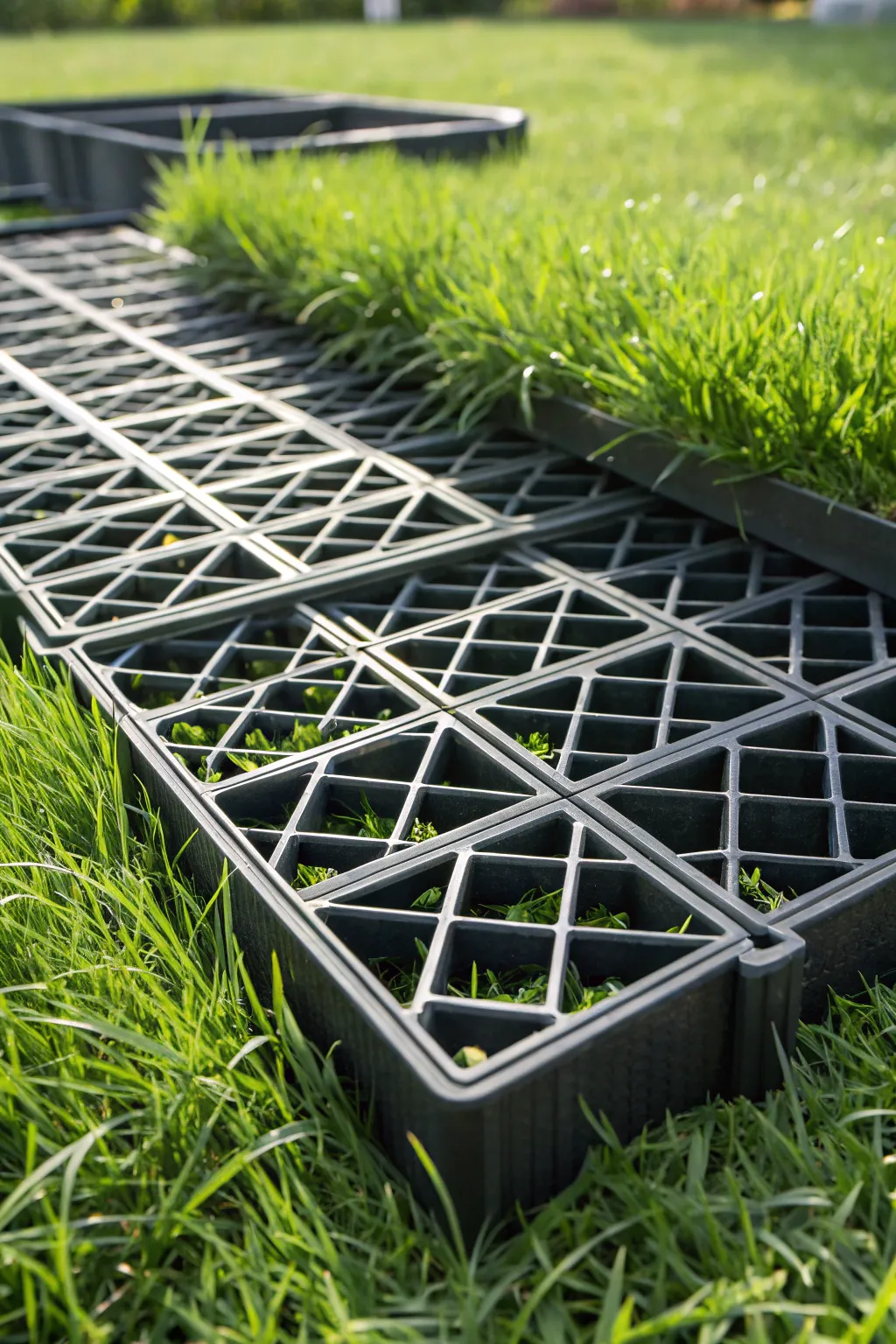 Revolutionize your shed base with a sleek plastic grid system—lightweight, eco-friendly, and effortlessly stylish.