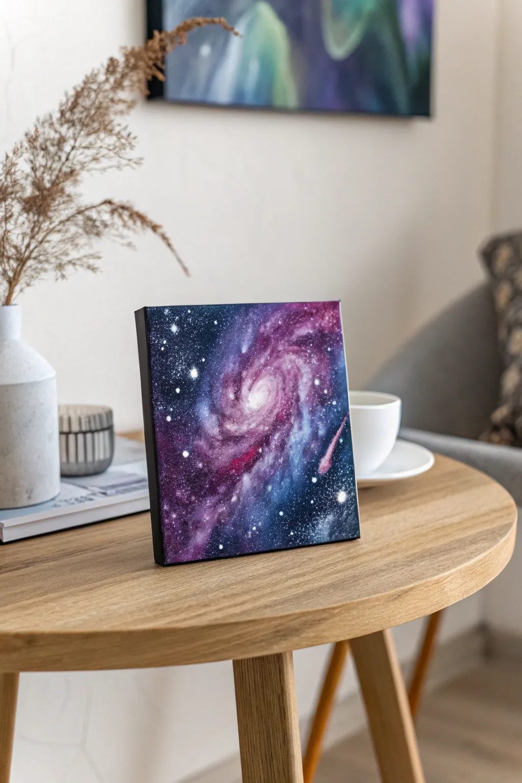 Dive into the cosmos with this tiny galaxy masterpiece, where simplicity meets the vast beauty of the universe.