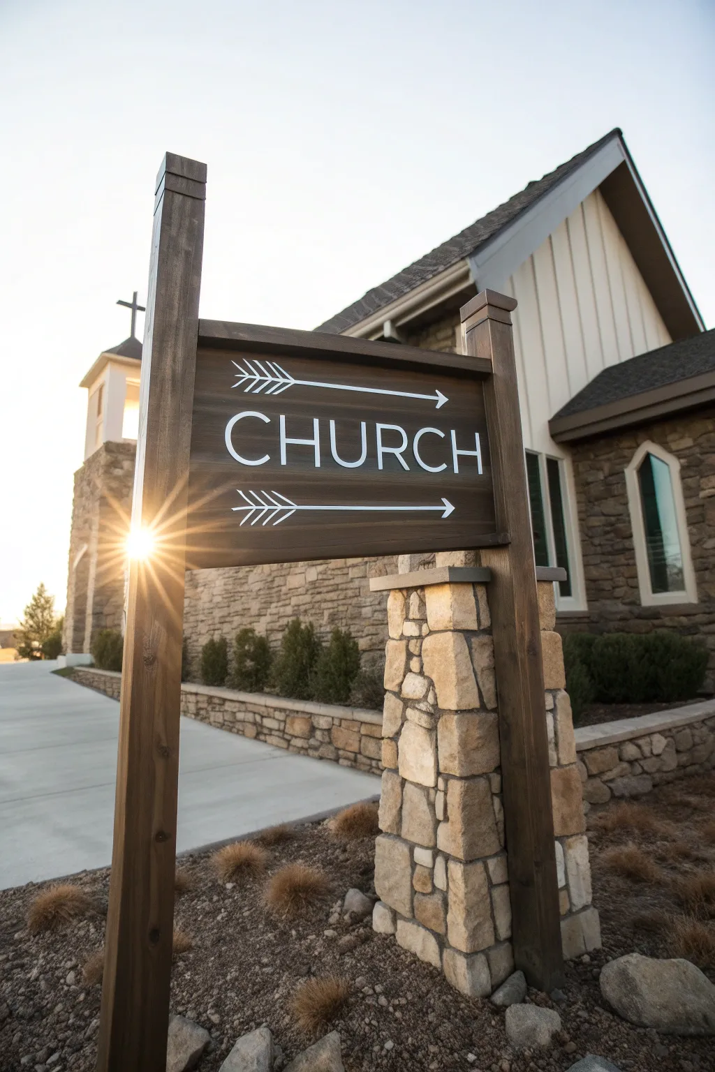 Welcome with style: Modern signage meets historic charm.