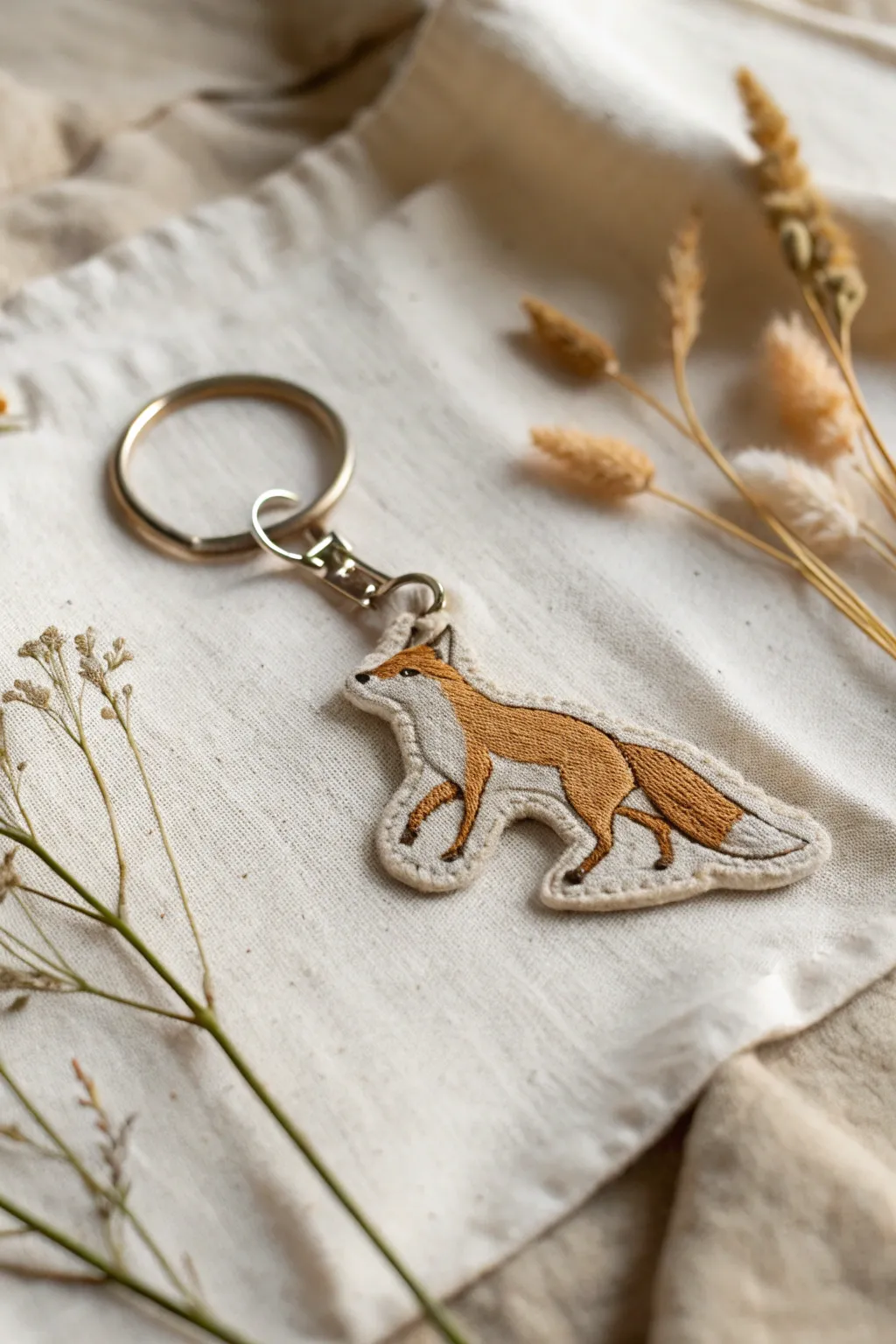 Add a touch of whimsy to your everyday essentials with a beautifully embroidered animal silhouette. #MinimalistCrafts #ScandiBoho