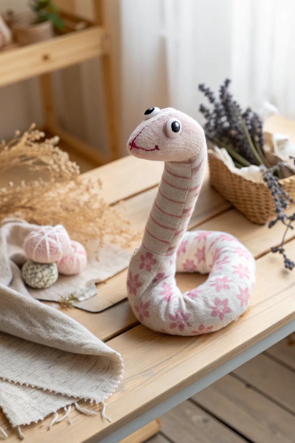 Crafted with charm: Meet your new sock puppet snake, where simplicity meets playful creativity!