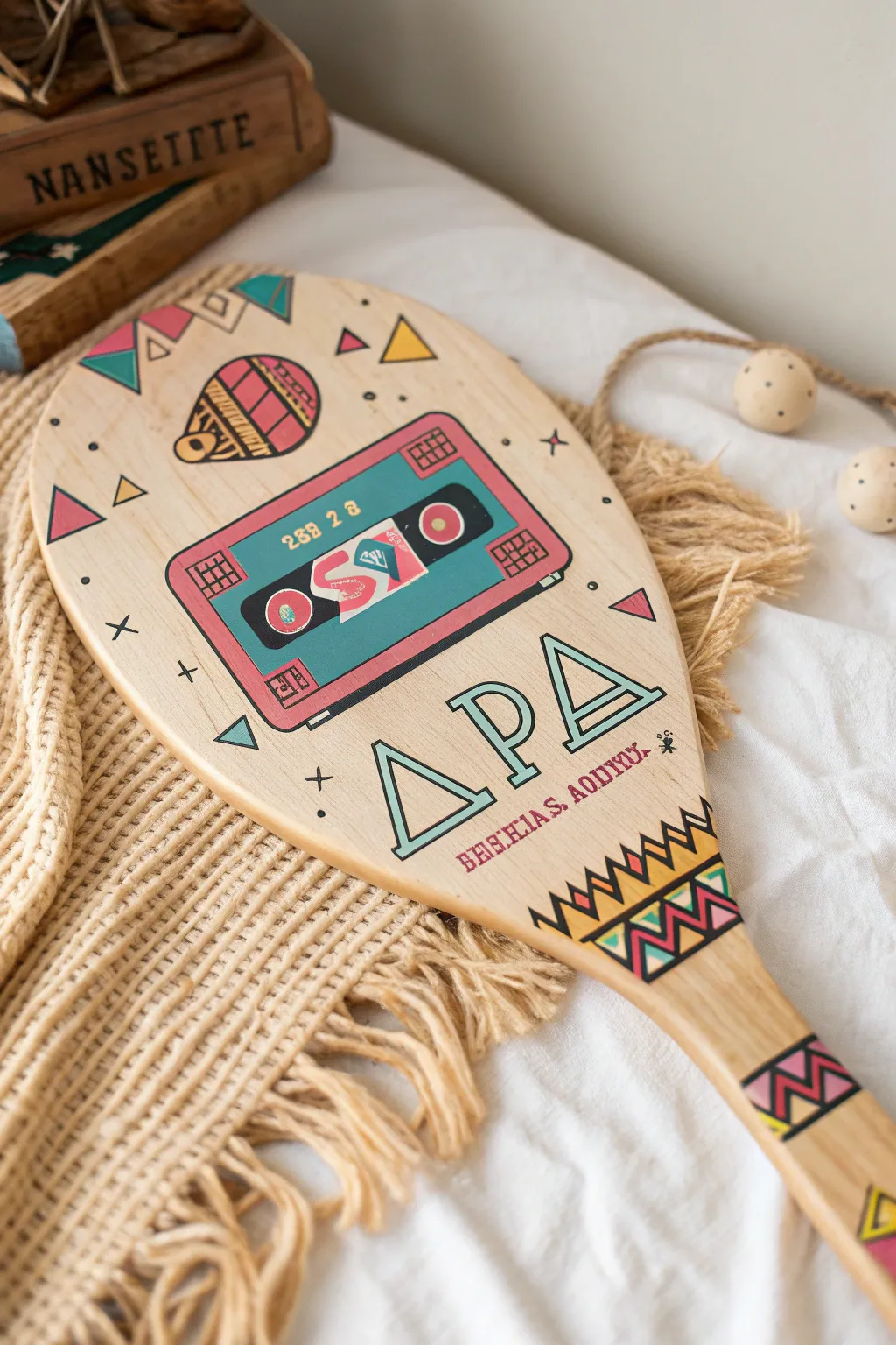 Throwback to the '90s: A Nostalgic Sorority Paddle that Celebrates Pop Culture Classics!