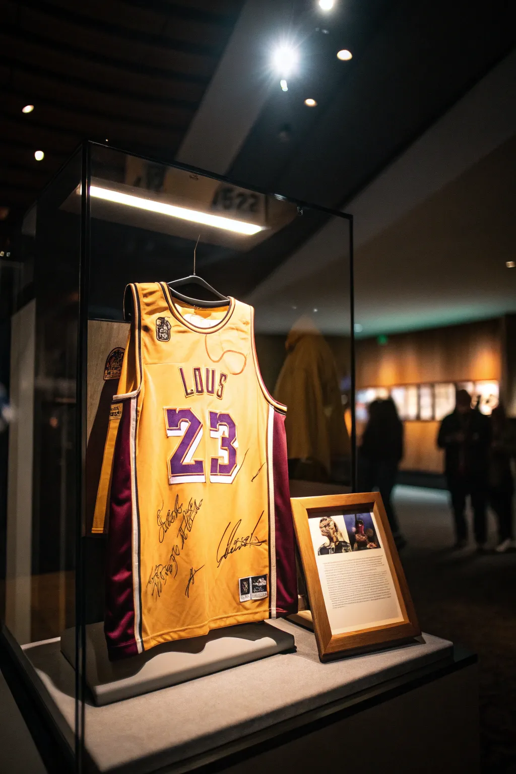 Dramatic lighting to enhance memorabilia