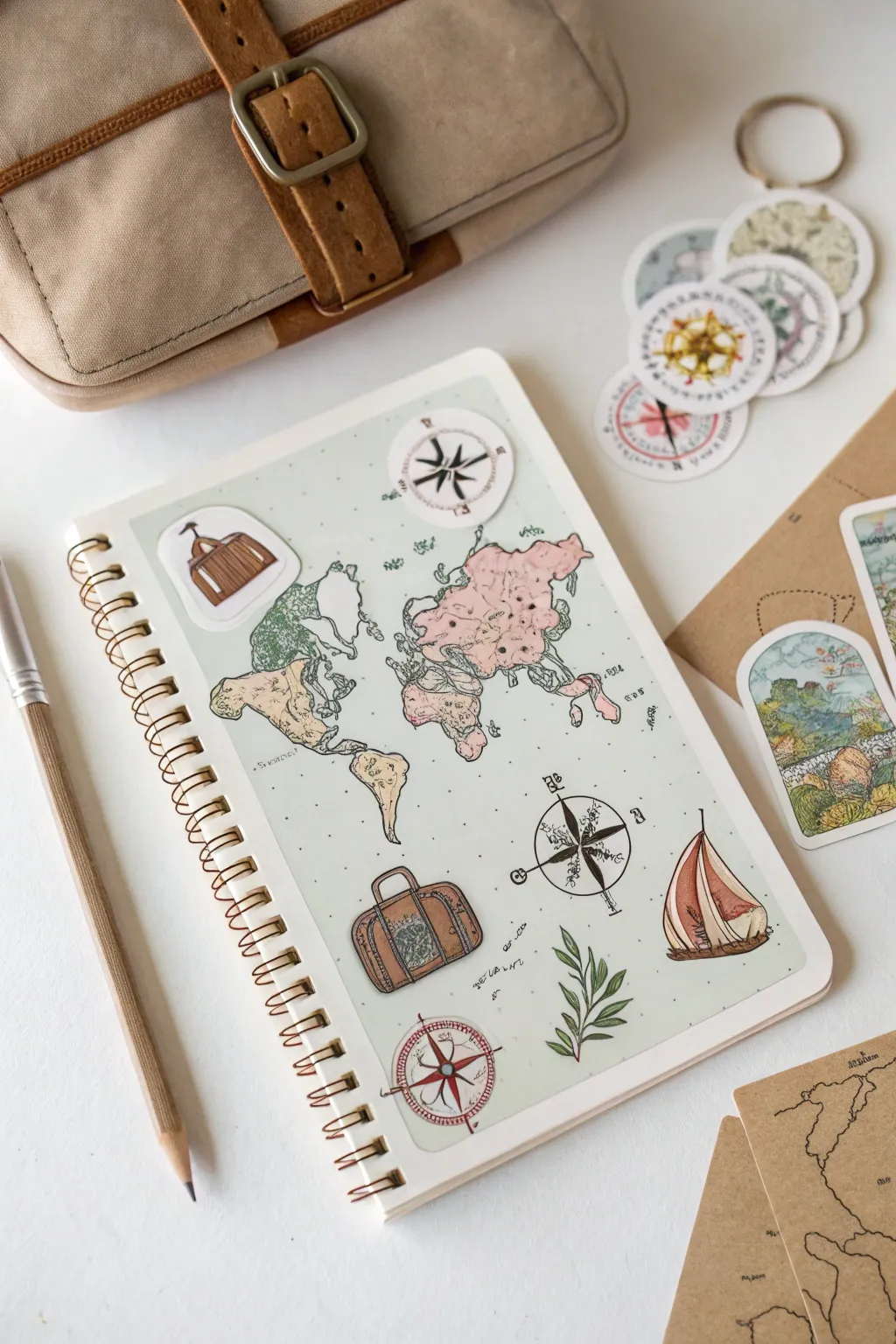 Adventure Awaits: Let your travel memories unfold with these exquisite stickers.