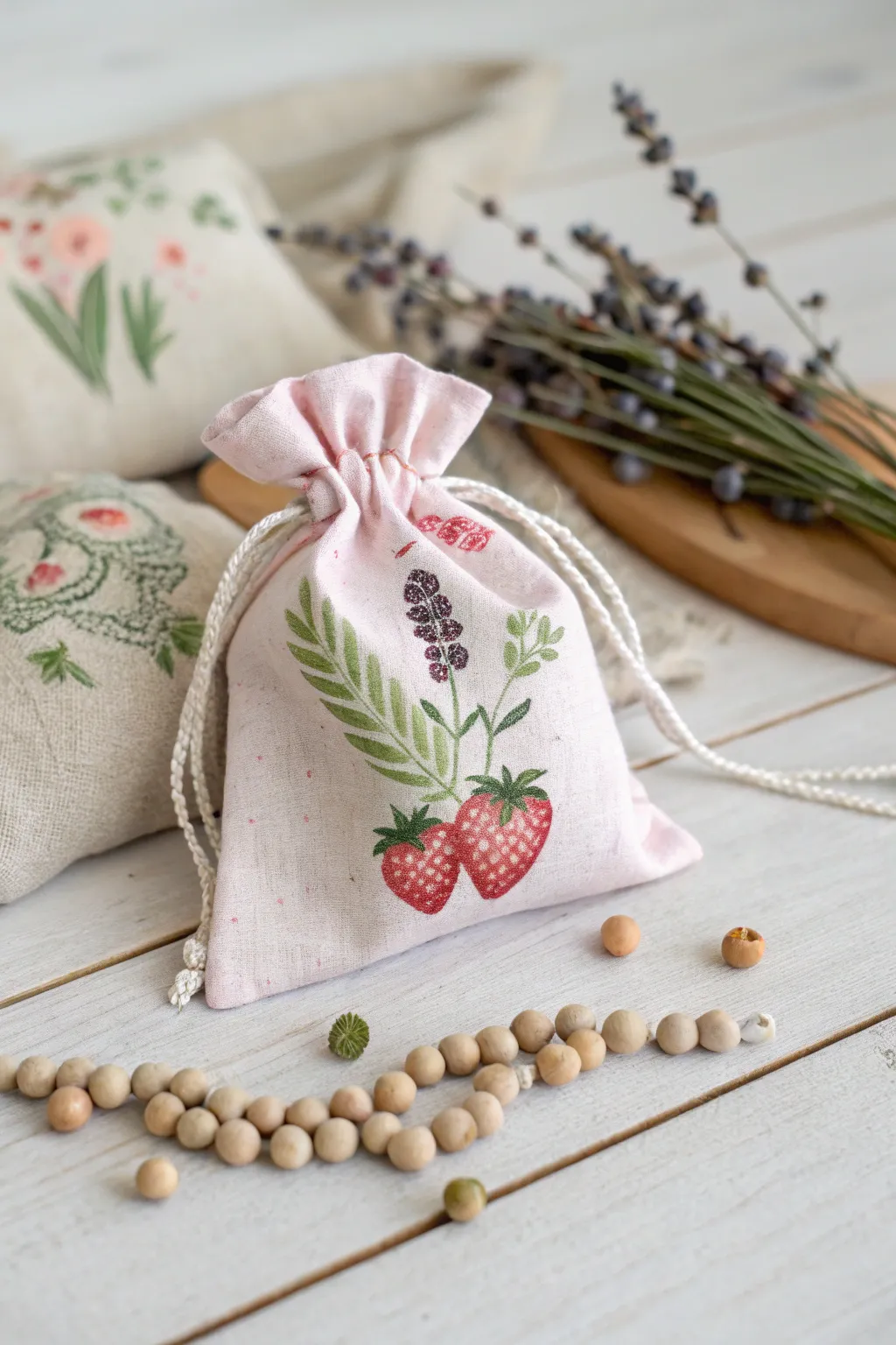 Delight your senses with these charming strawberry-scented sachets, perfect for adding a touch of elegance and fragrance to your home.