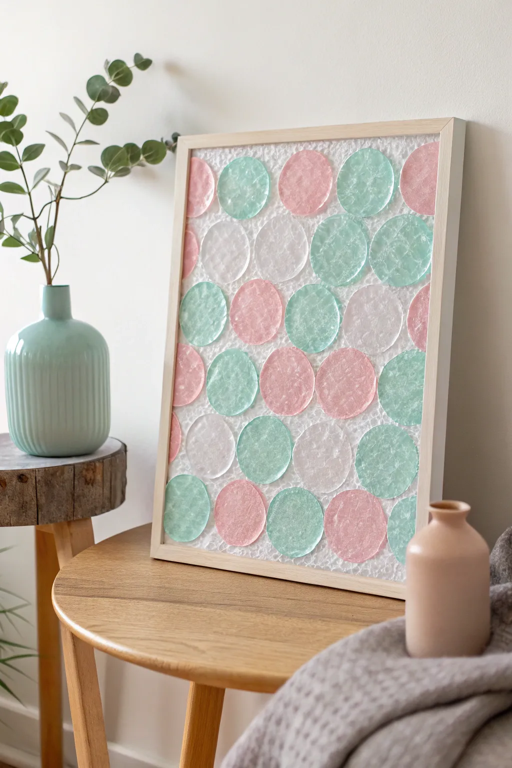 Transform ordinary bubble wrap into extraordinary art! Dive into summer creativity with this simple yet stunning print technique. #CraftsWithCharacter #MinimalistArt