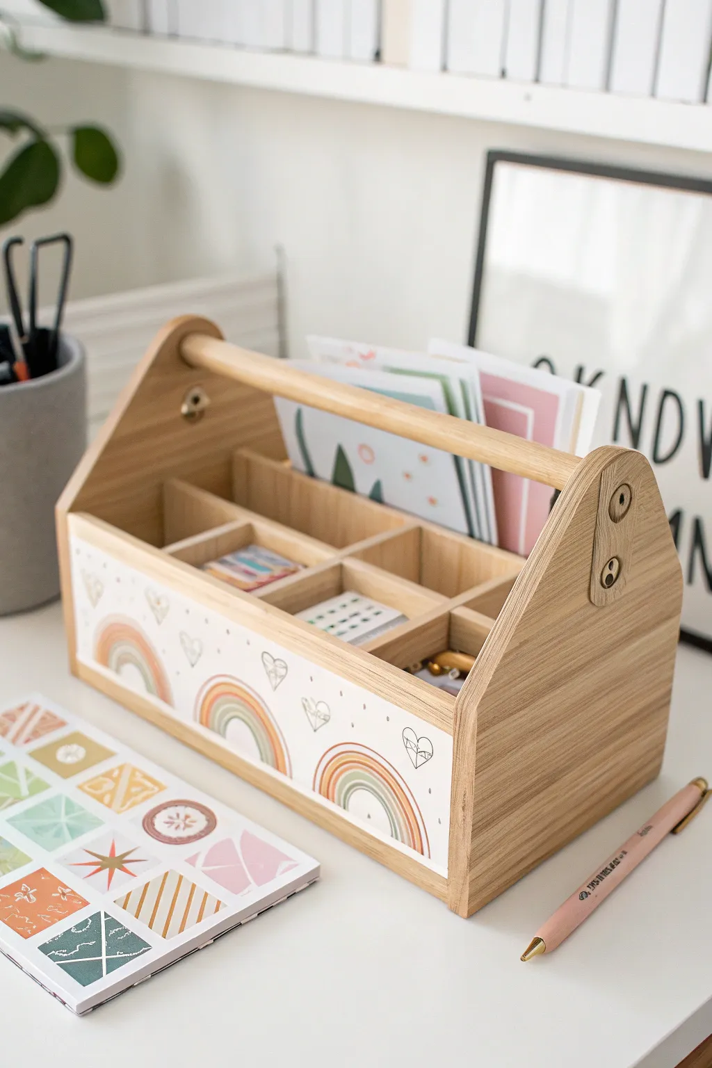 Transform your classroom with these elegant modular stickers, blending simplicity and natural beauty.