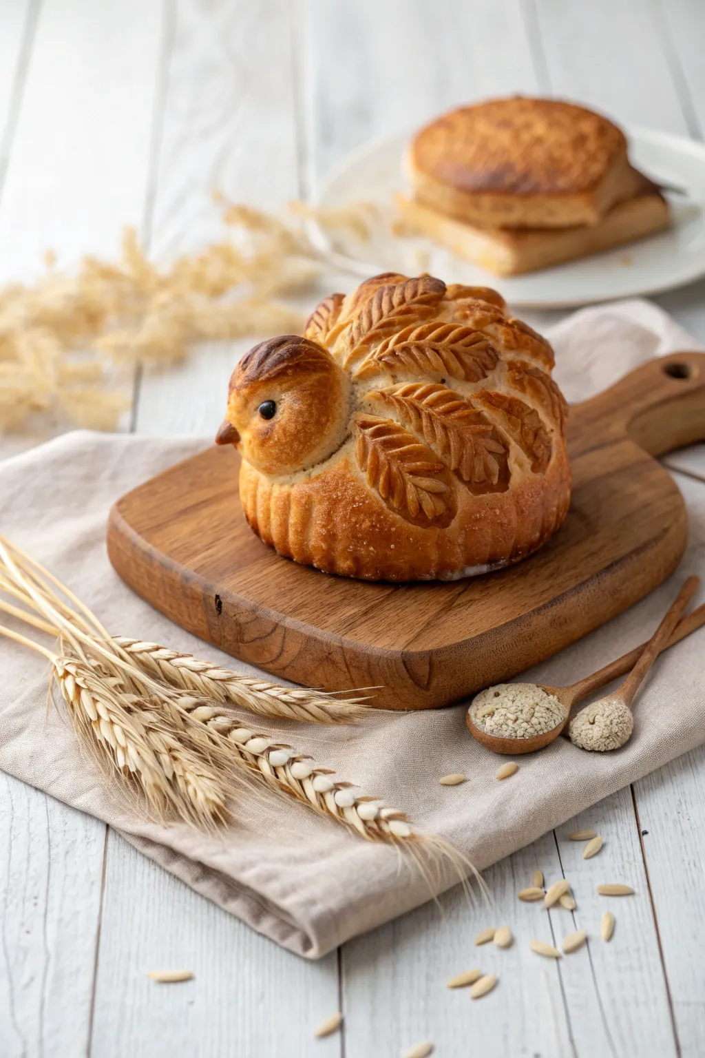 Whimsical delights: Mini turkey bread to add a playful touch to your Thanksgiving table.