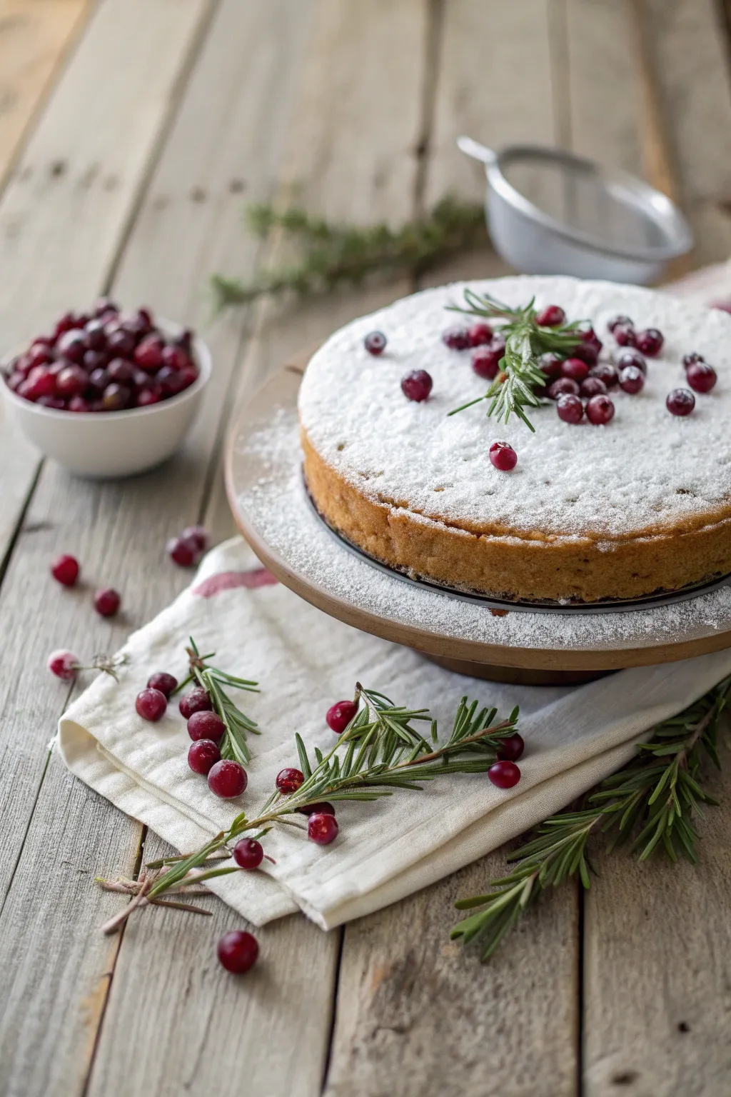 Delight in the rustic elegance of a Spiced Cranberry Cookie Cake, where simplicity meets festive flavor.