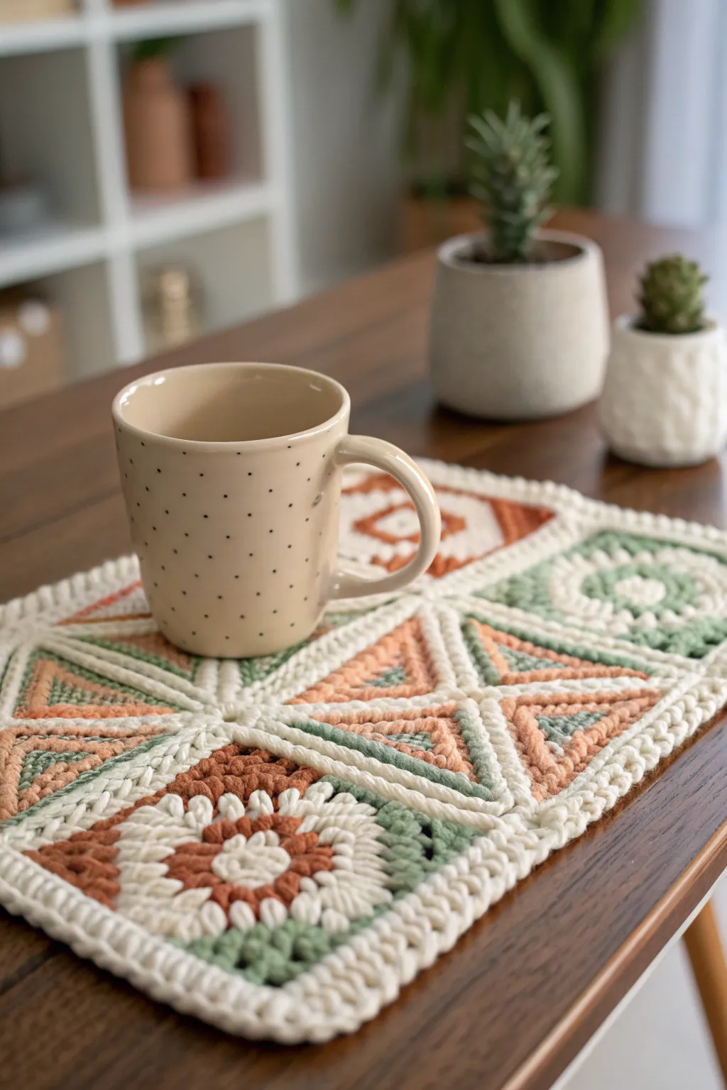 Add a touch of handmade charm to his coffee moments with these stunning crochet mug rugs.