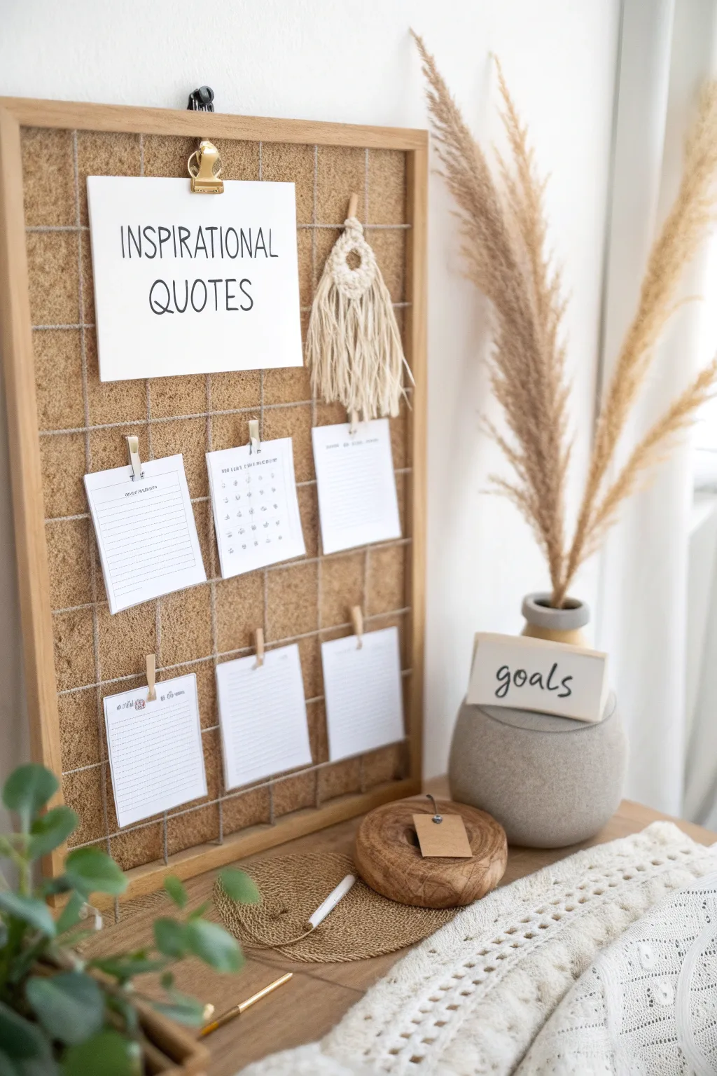 Craft your dreams with simplicity: A minimalist vision board using index cards.