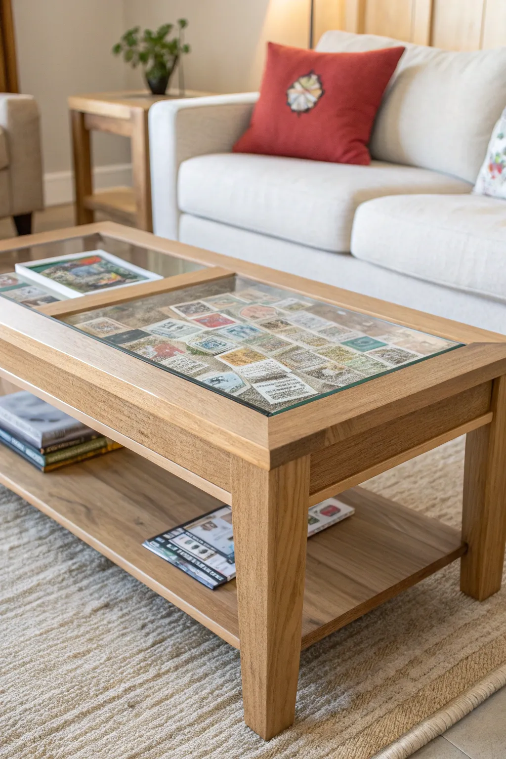 Transform your memories into art with a personalized coffee table centerpiece.