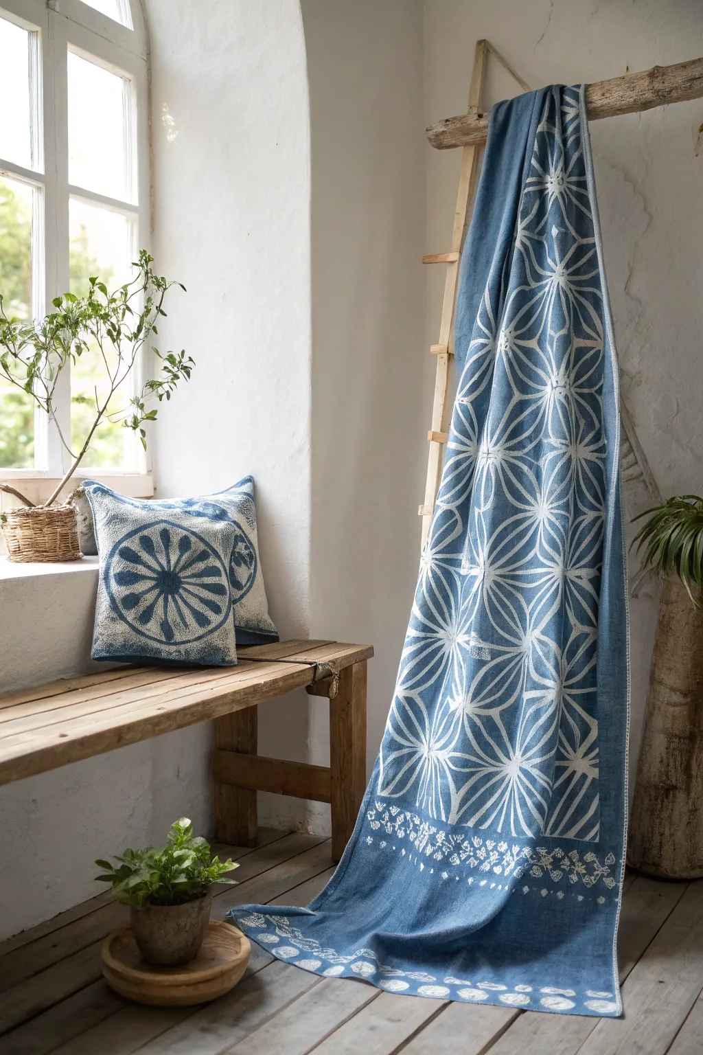 Embrace the elegance of modern Shibori: where tradition meets minimalist sophistication.