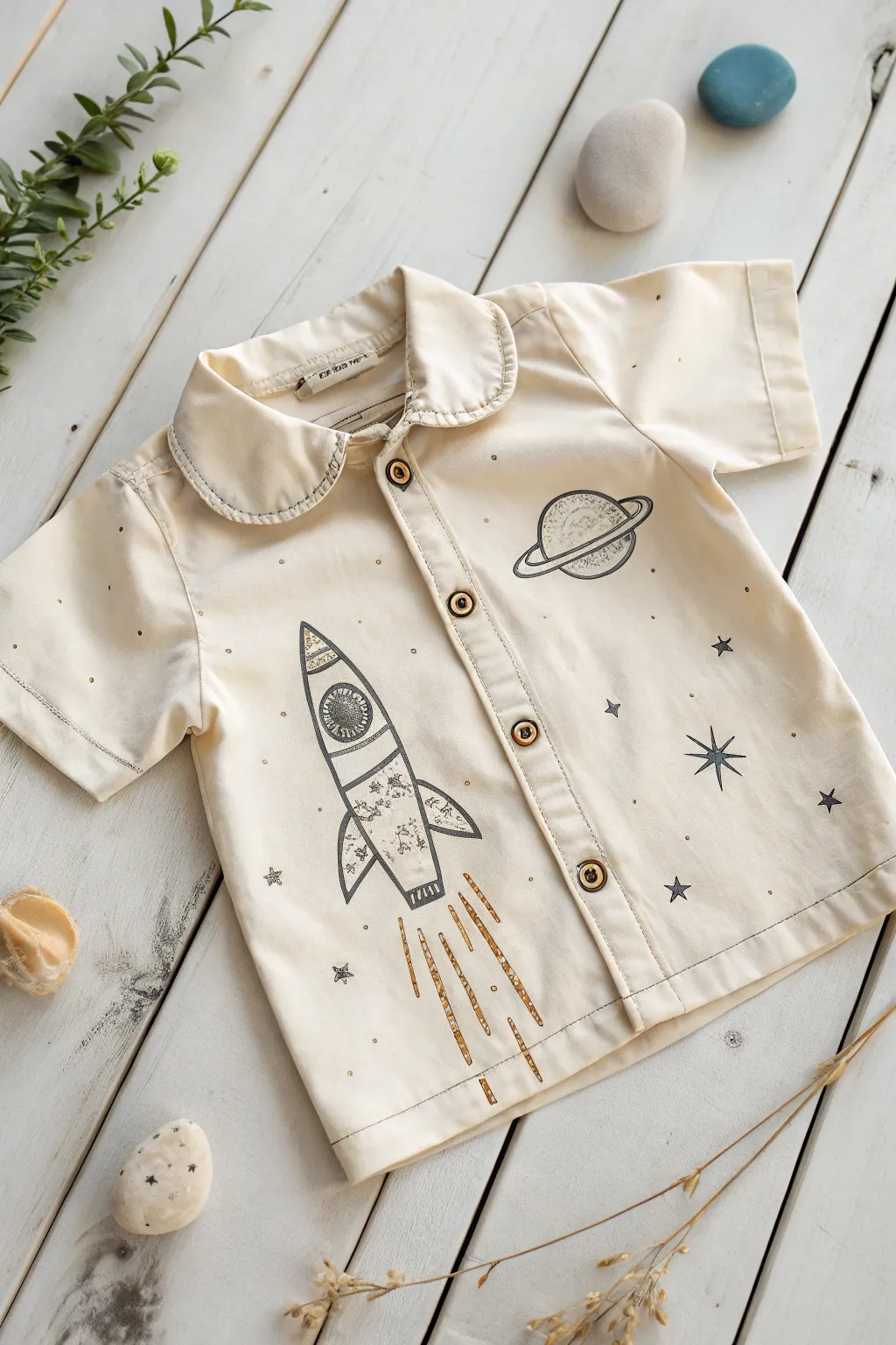 Launch their dreams with this charming space explorer's tee!