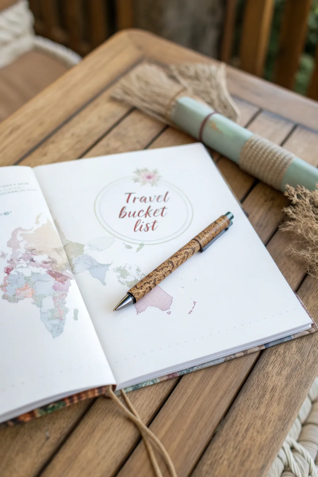 Capture your wanderlust in style with a beautifully crafted travel bucket list. ✈️🌍 #TravelDreams #MinimalistBoho