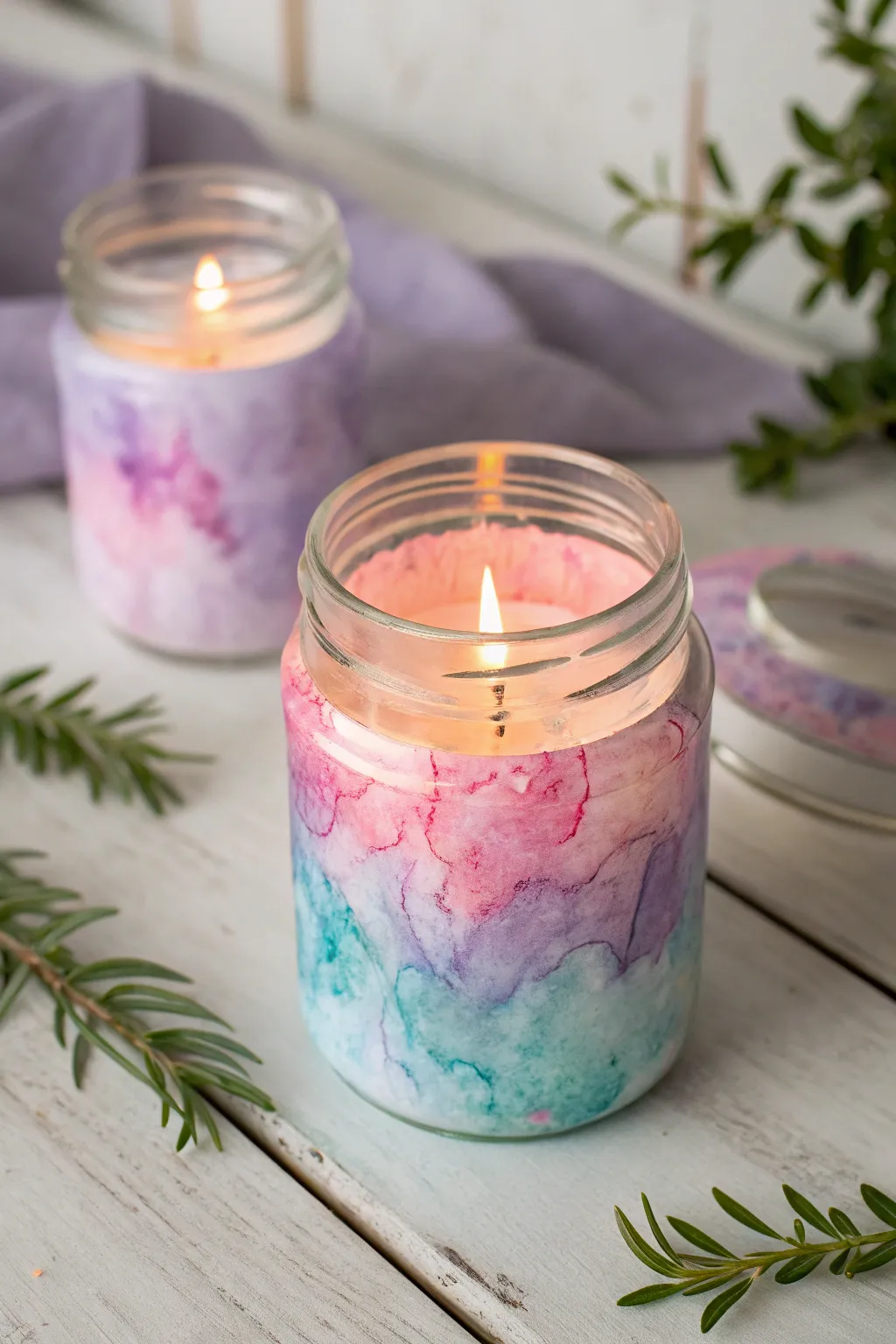 Illuminate your space with the enchanting glow of watercolor candle holders, blending artistry and warmth.