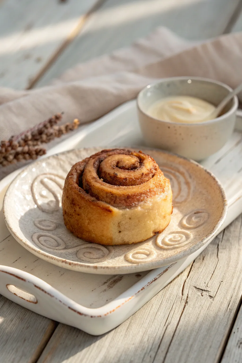 Delight in simplicity with these charming cinnamon roll dippers, a perfect blend of minimalist elegance and boho warmth.