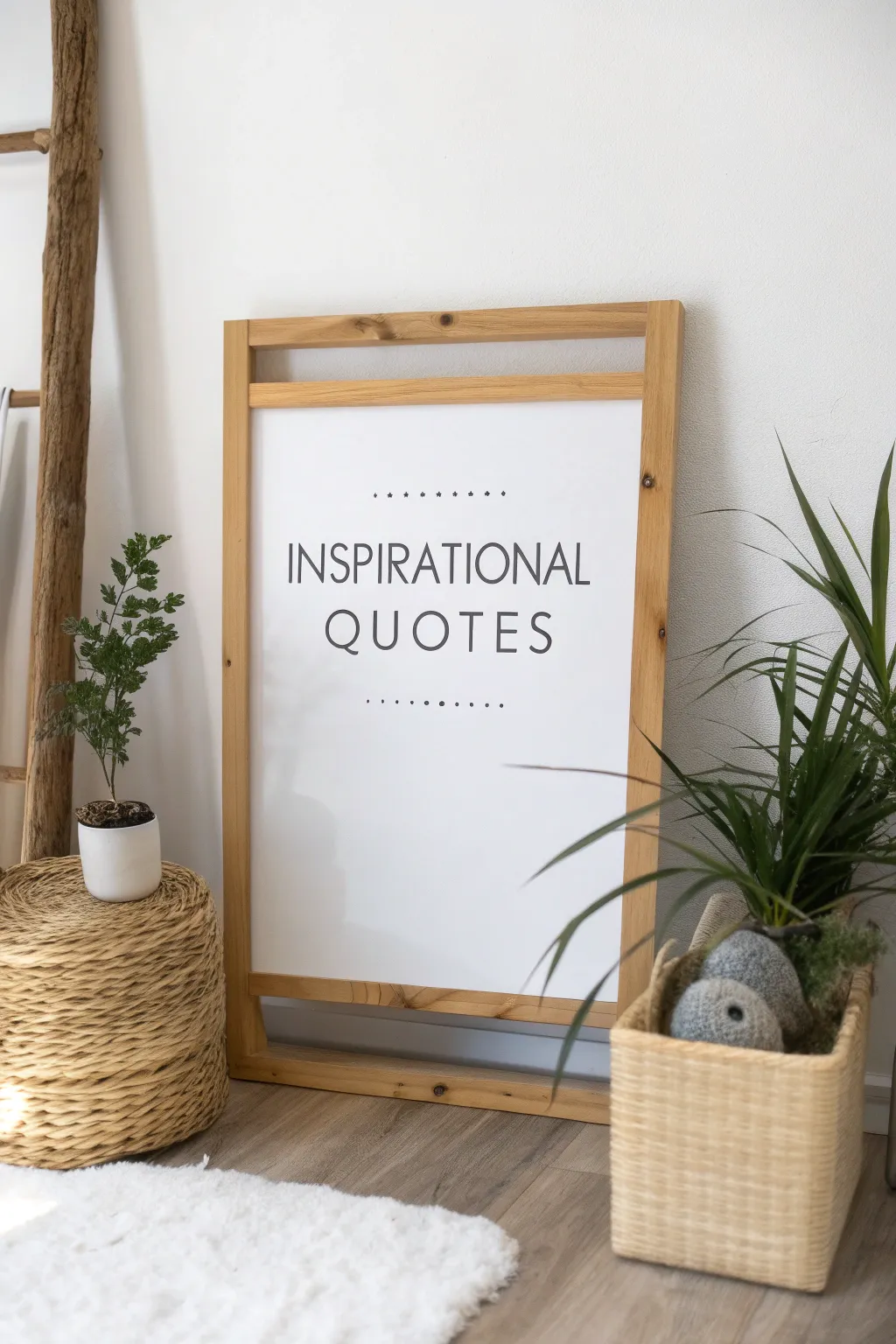 Elevate your space with a touch of inspiration. #MinimalistMotivation