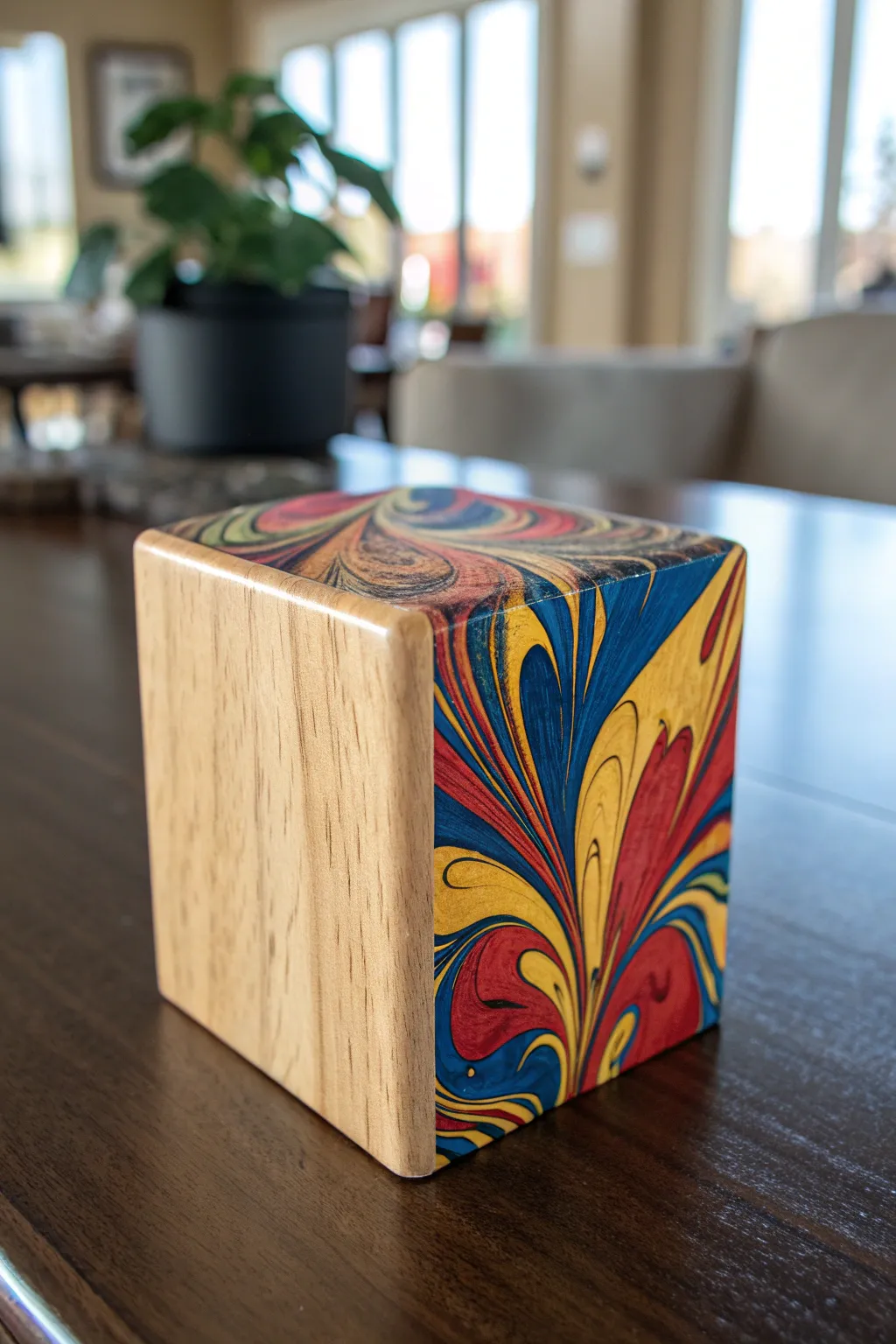 Transform ordinary wood into dynamic art with vibrant spin designs!