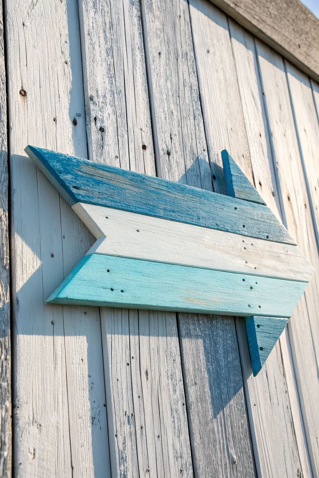 Sail into serenity with this nautical-themed wooden arrow, perfect for adding a breezy beach vibe to your space.