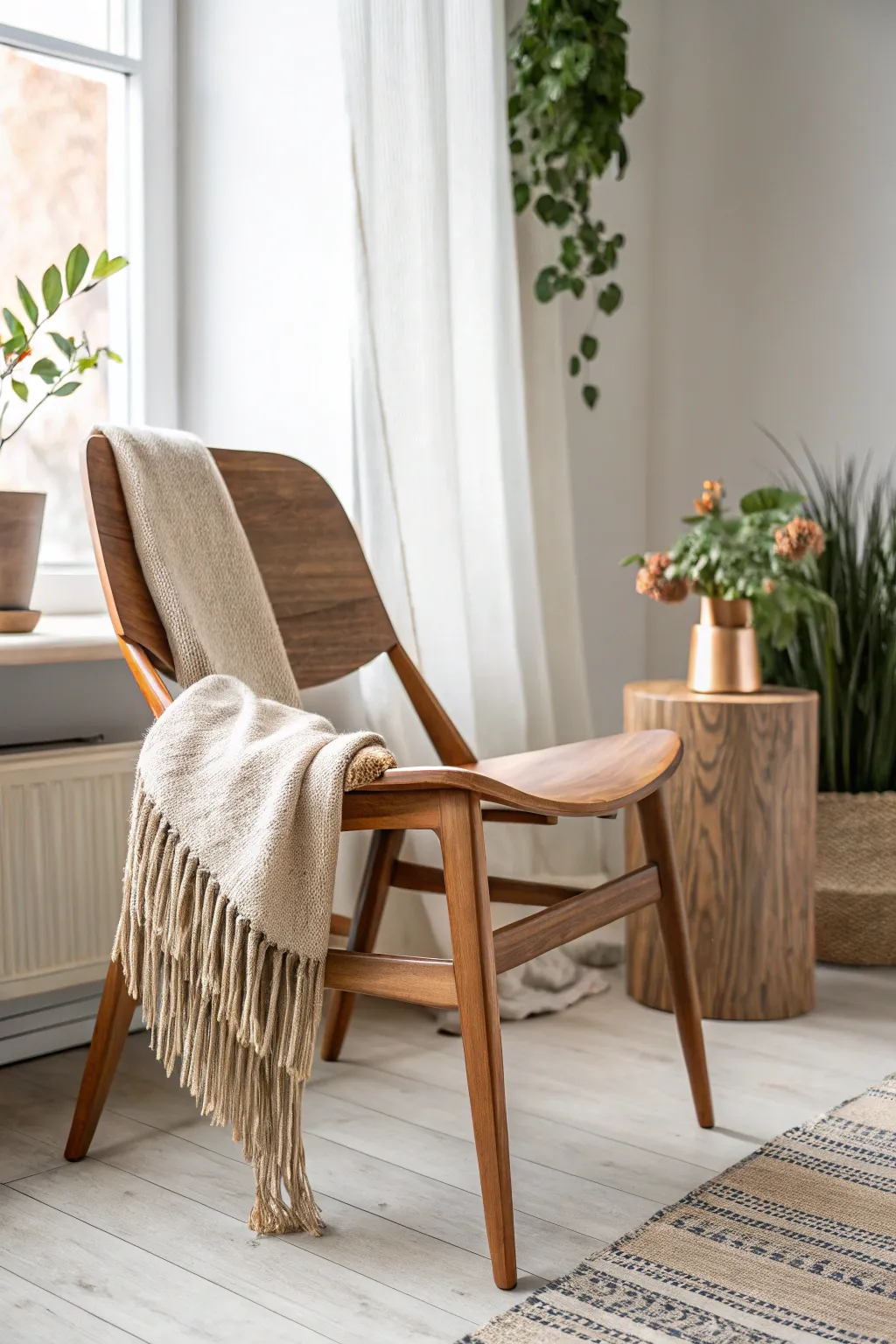 Elevate your space with a touch of metallic magic—transform your wooden chair into a statement piece with chic copper accents!