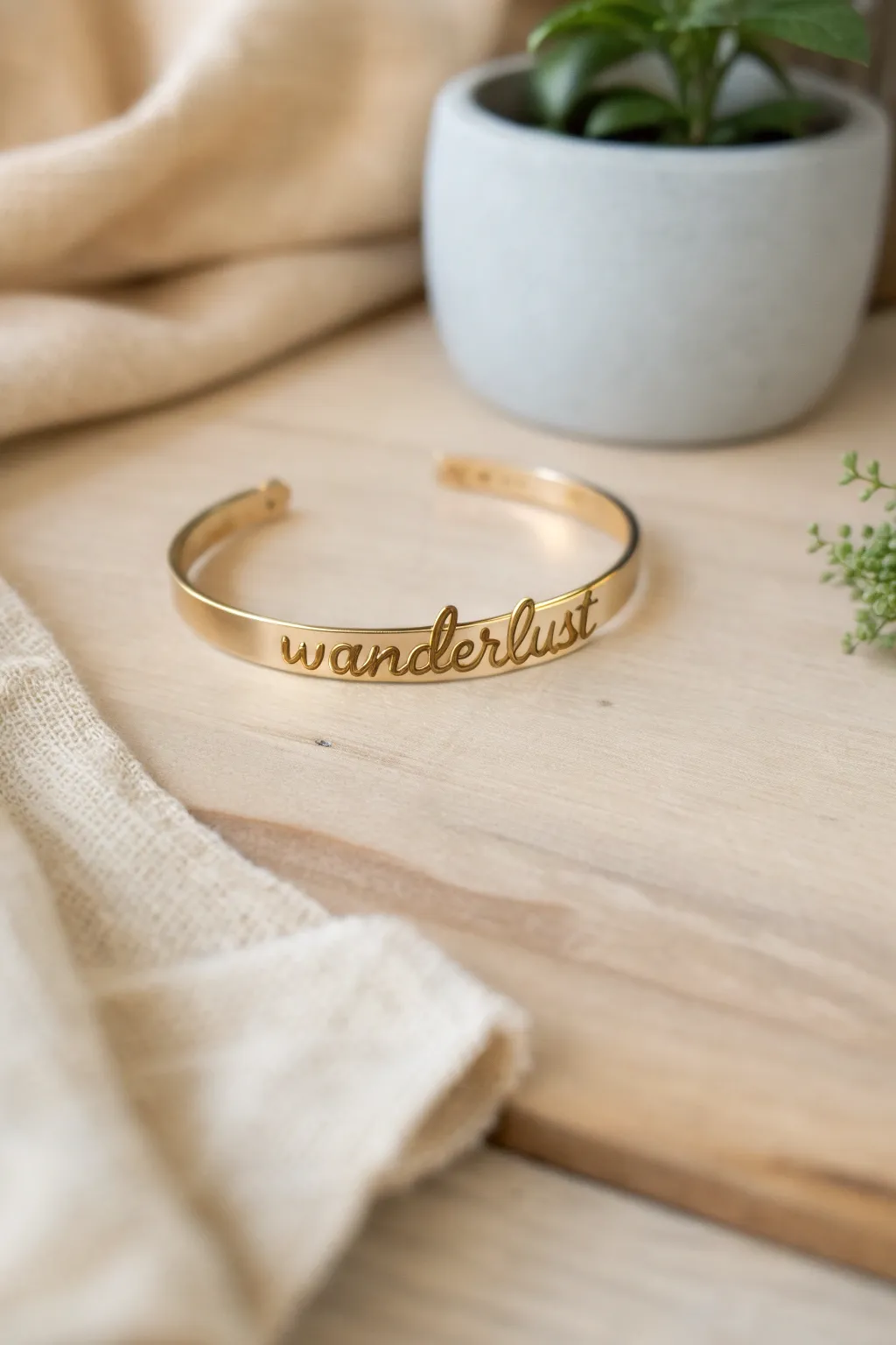 Embrace your inner adventurer with the 'WANDERLUST' bracelet, a reminder that the world is yours to explore.
